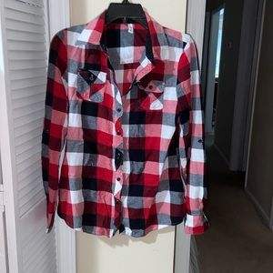 Long sleeve flannel shirt